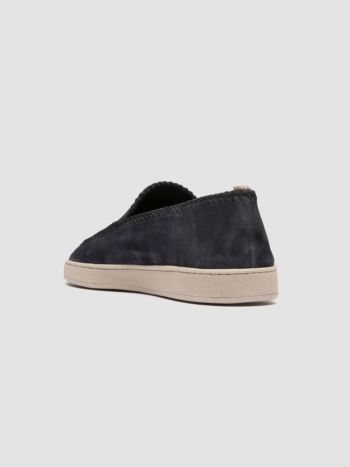 HERBIE 011 - Navy Suede Penny Loafers