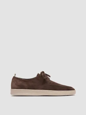 HERBIE 012 - Dark Brown Suede Derby Shoes