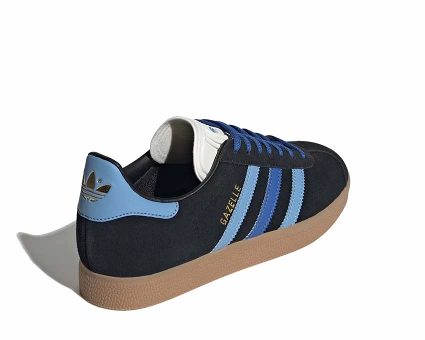 Adidas Gazelle "Black Light Blue" Luxury, Travel-Friendly, Unlined
