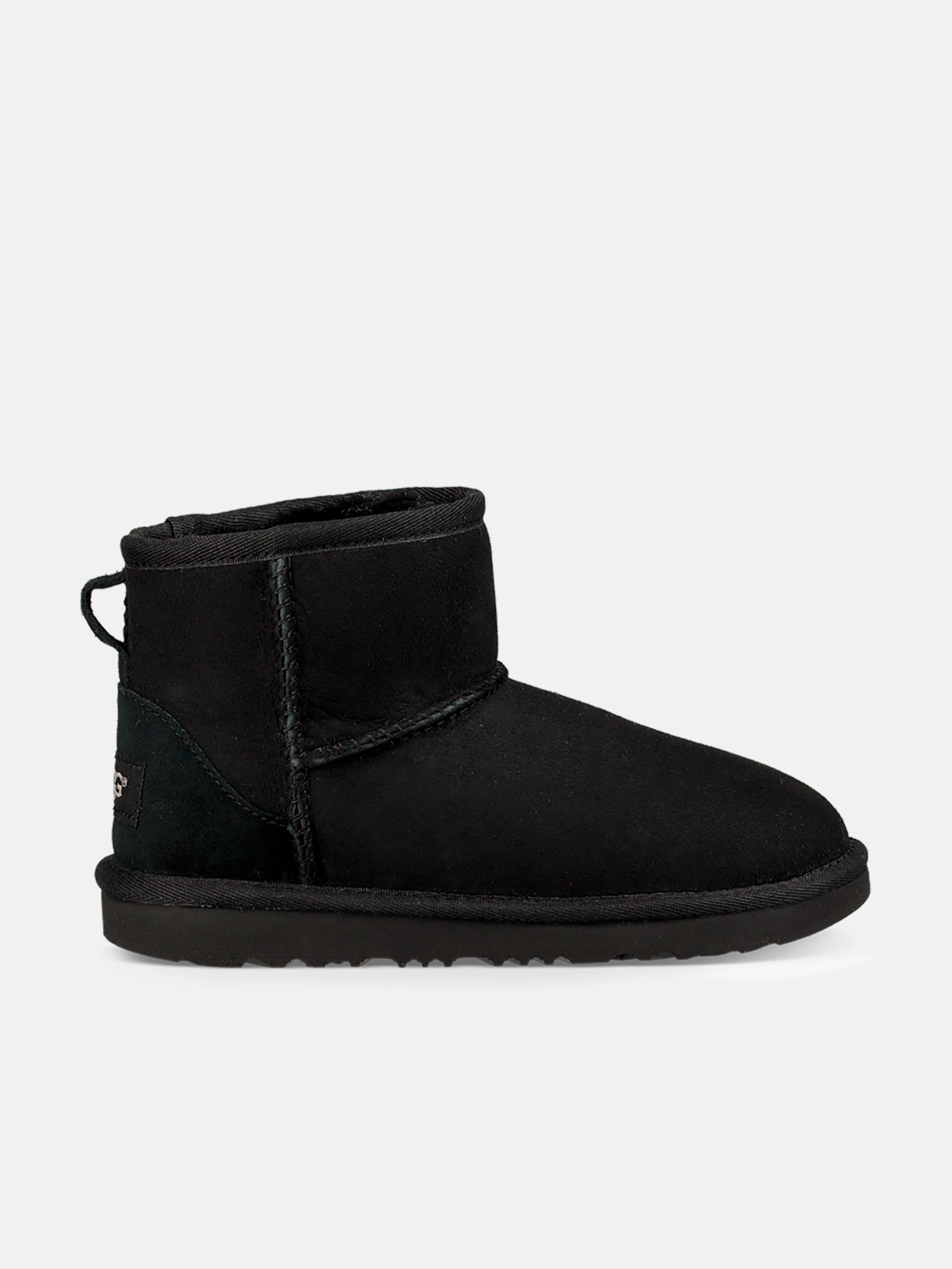 High-Standard Quality UGG Kids Classic Mini II Boots in Black Retro This WonT Last Long, Claim Your Deal