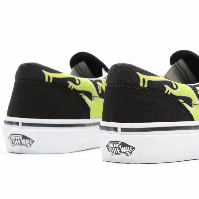 Vans Kids Classic Slip On Green Slime/Black Next-Level Gear, Raffia Woven Summer Bag, Retro