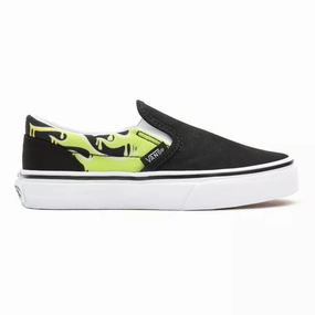 Must-Have Item, Rfid Blocking Hiking Use Vans Kids Classic Slip On Green Slime/Black Professional assembly special