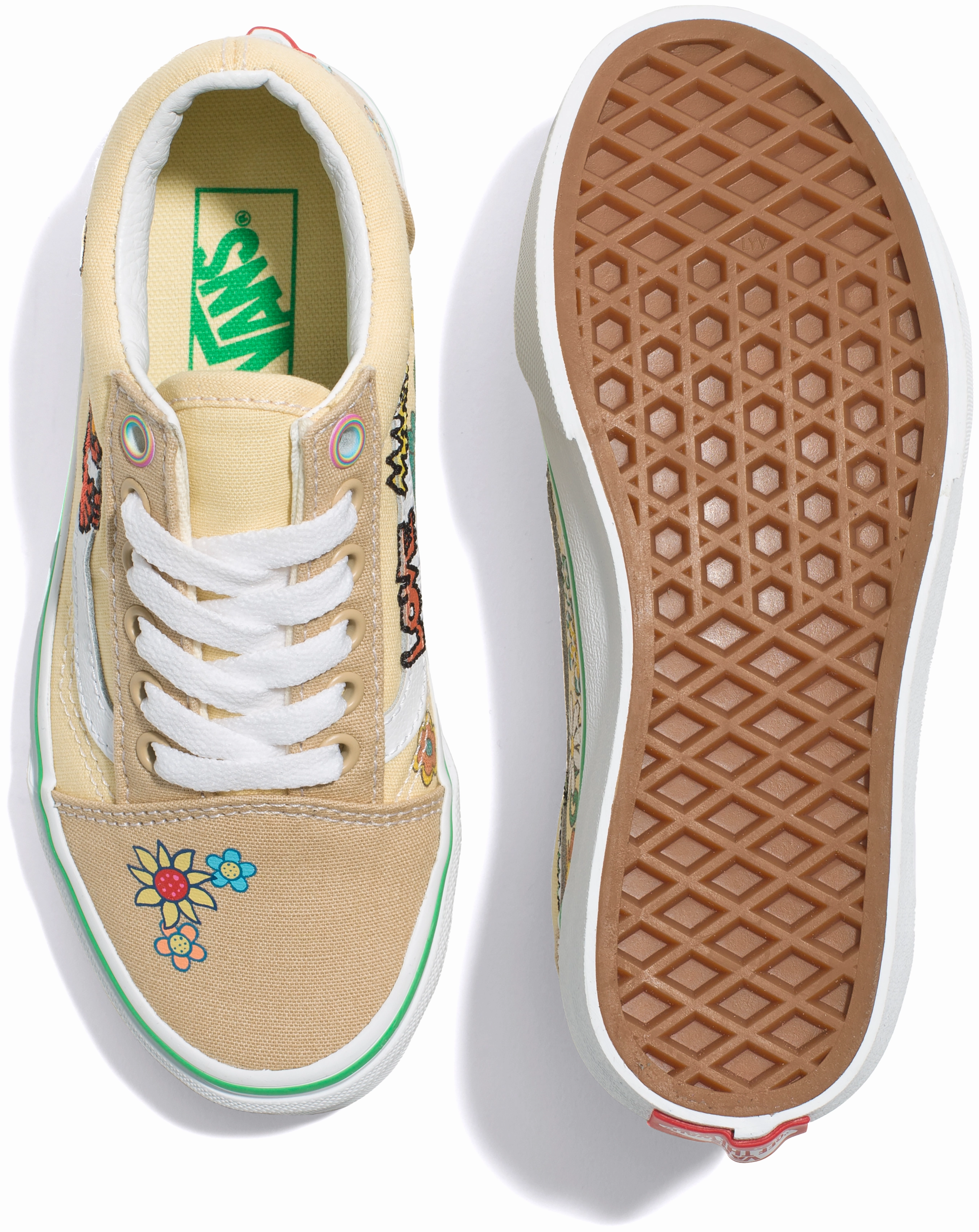 Vans Sesame Street Kids Old Skool Natural Suede