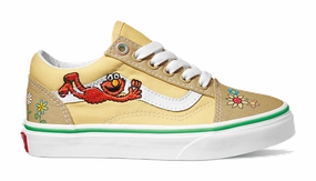 Home Essential Vans Sesame Street Kids Old Skool Natural Customized product deal Leather
