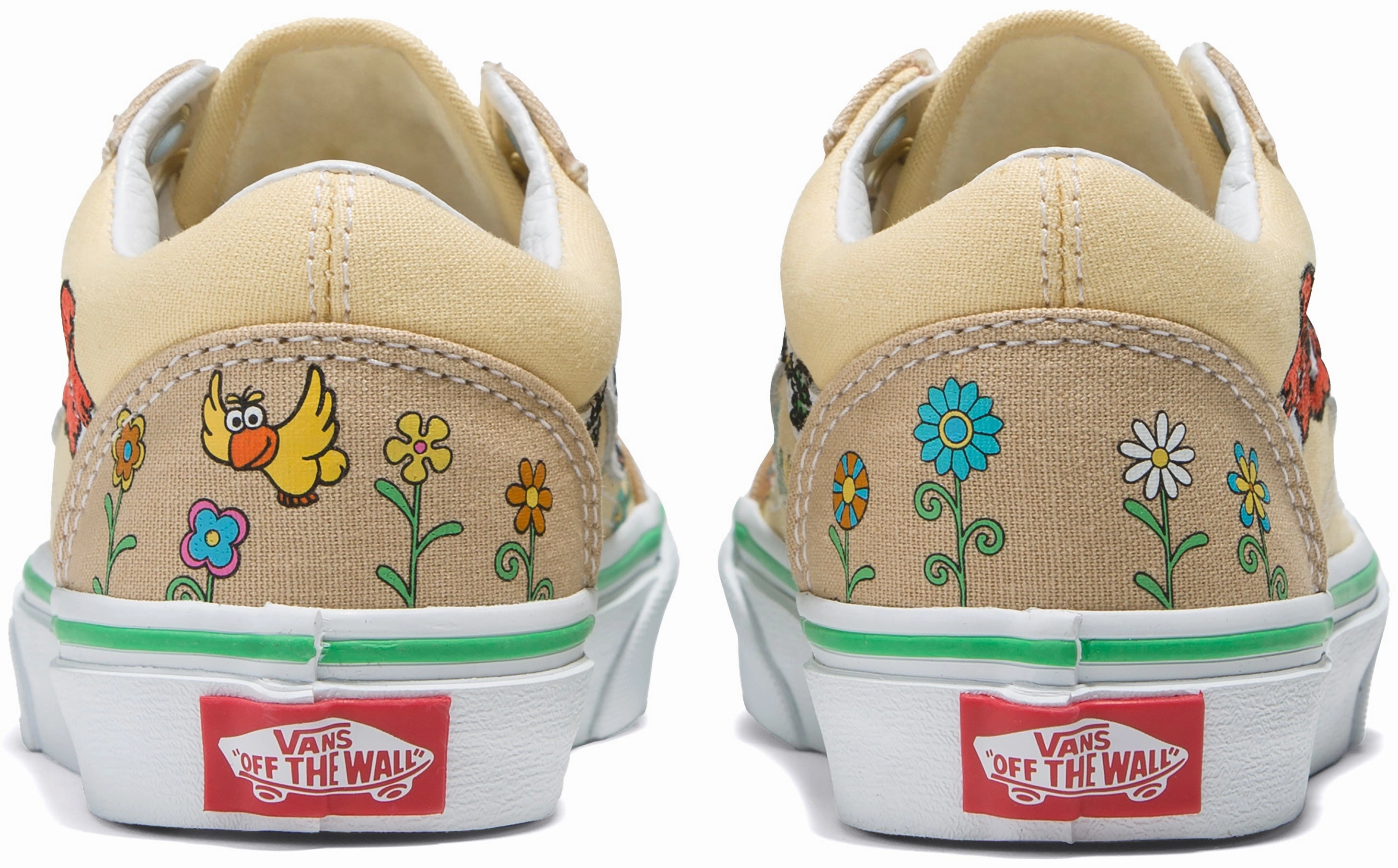 Designed For Movement, Discover New Arrivals Vans Sesame Street Kids Old Skool Natural