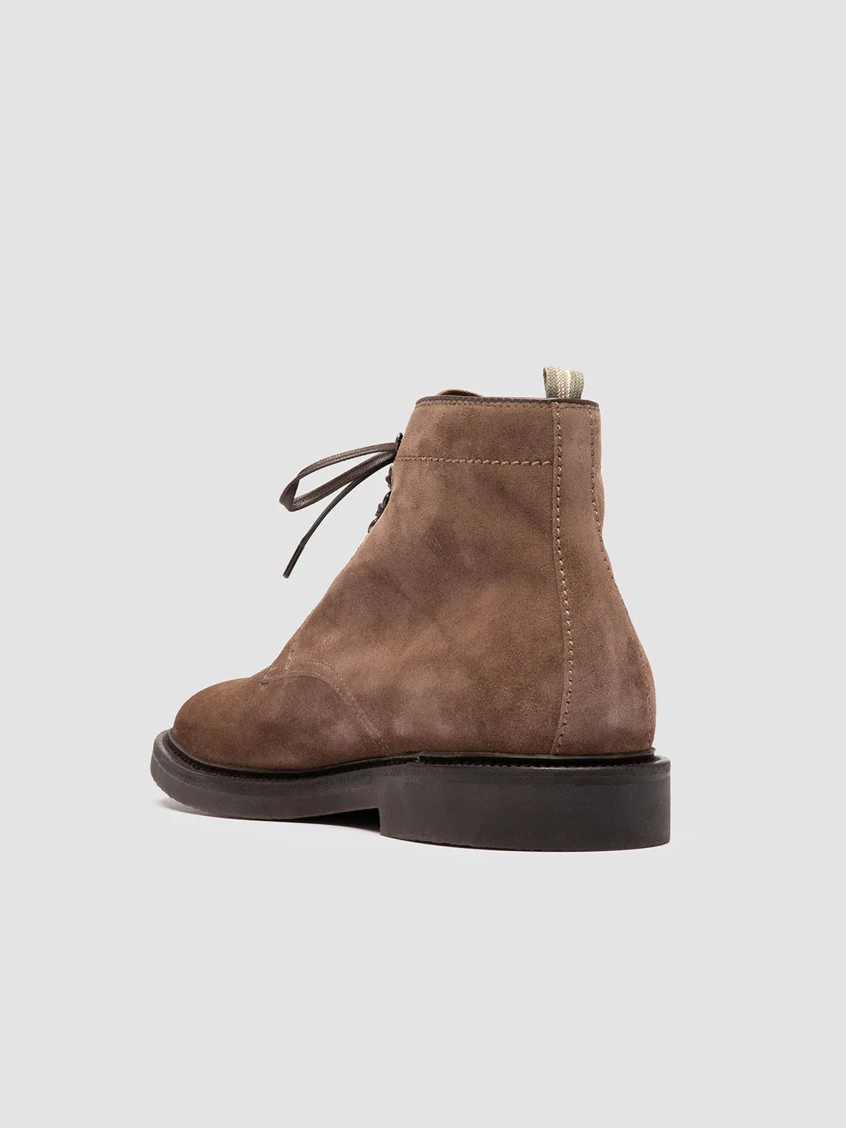 HOPKINS FLEXI 203 - Brown Suede Lace-up Boots
