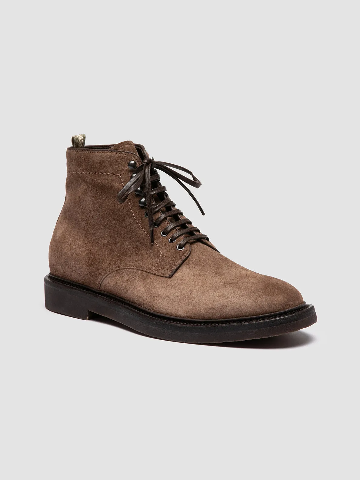 HOPKINS FLEXI 203 - Brown Suede Lace-up Boots