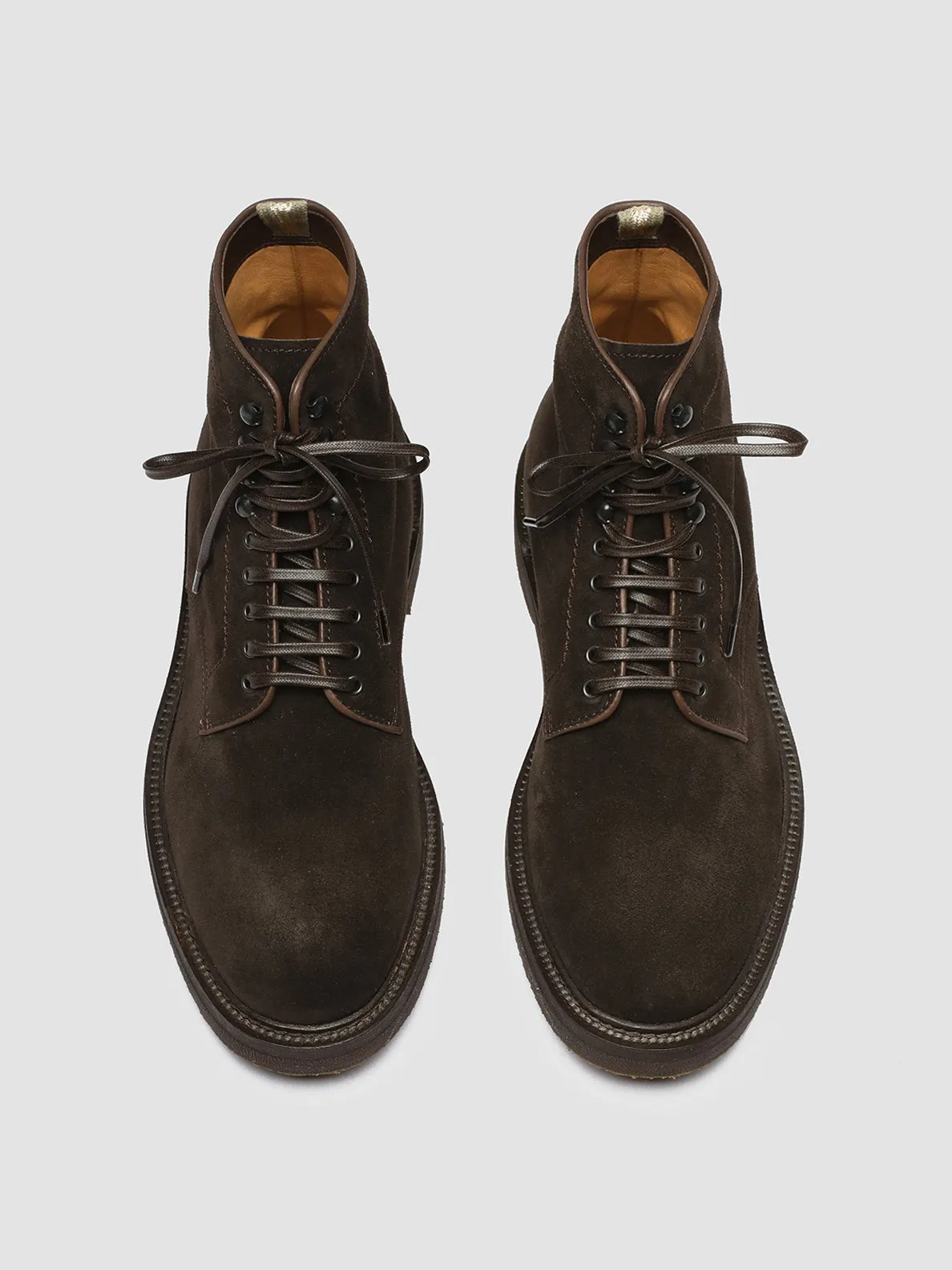 HOPKINS FLEXI 203 - Dark Brown Suede Lace-up Boots