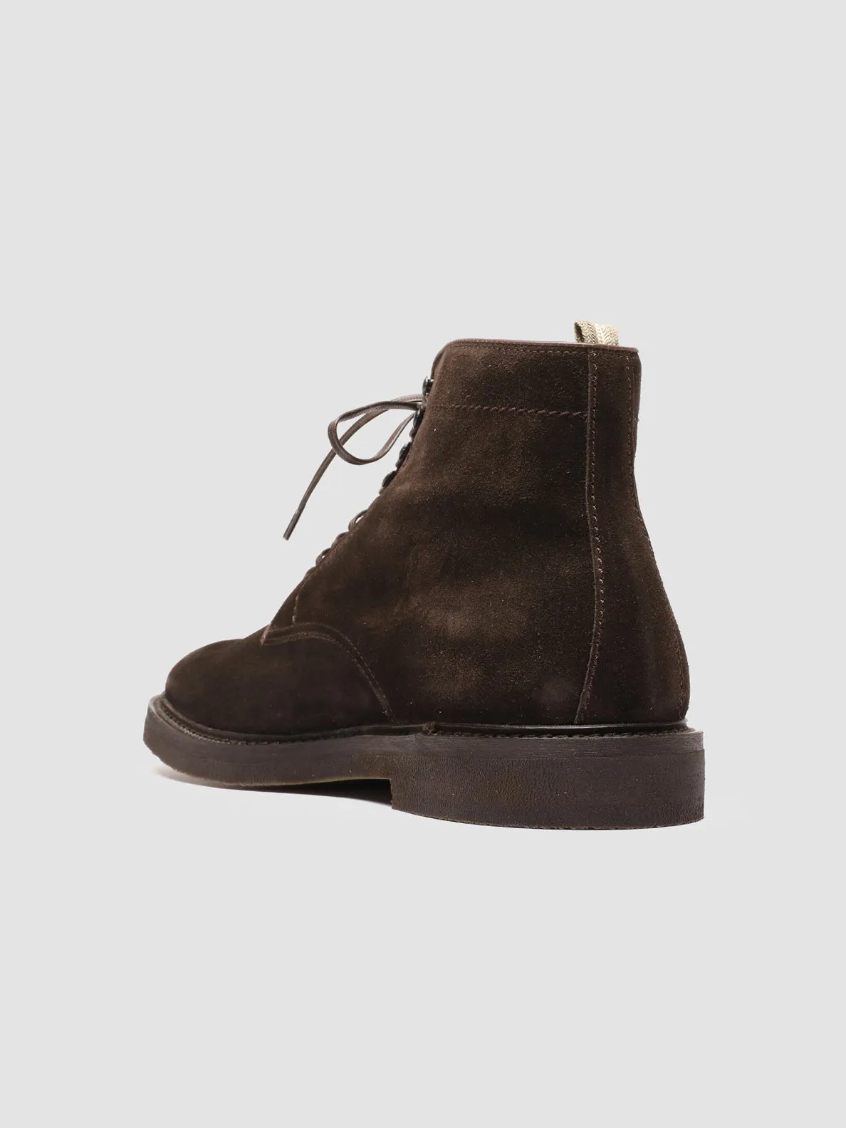 HOPKINS FLEXI 203 - Dark Brown Suede Lace-up Boots