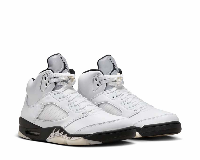 Air Jordan 5 Retro "White and Black" This Is A Steal, Get It Today, Mini Handbag For Evening Events