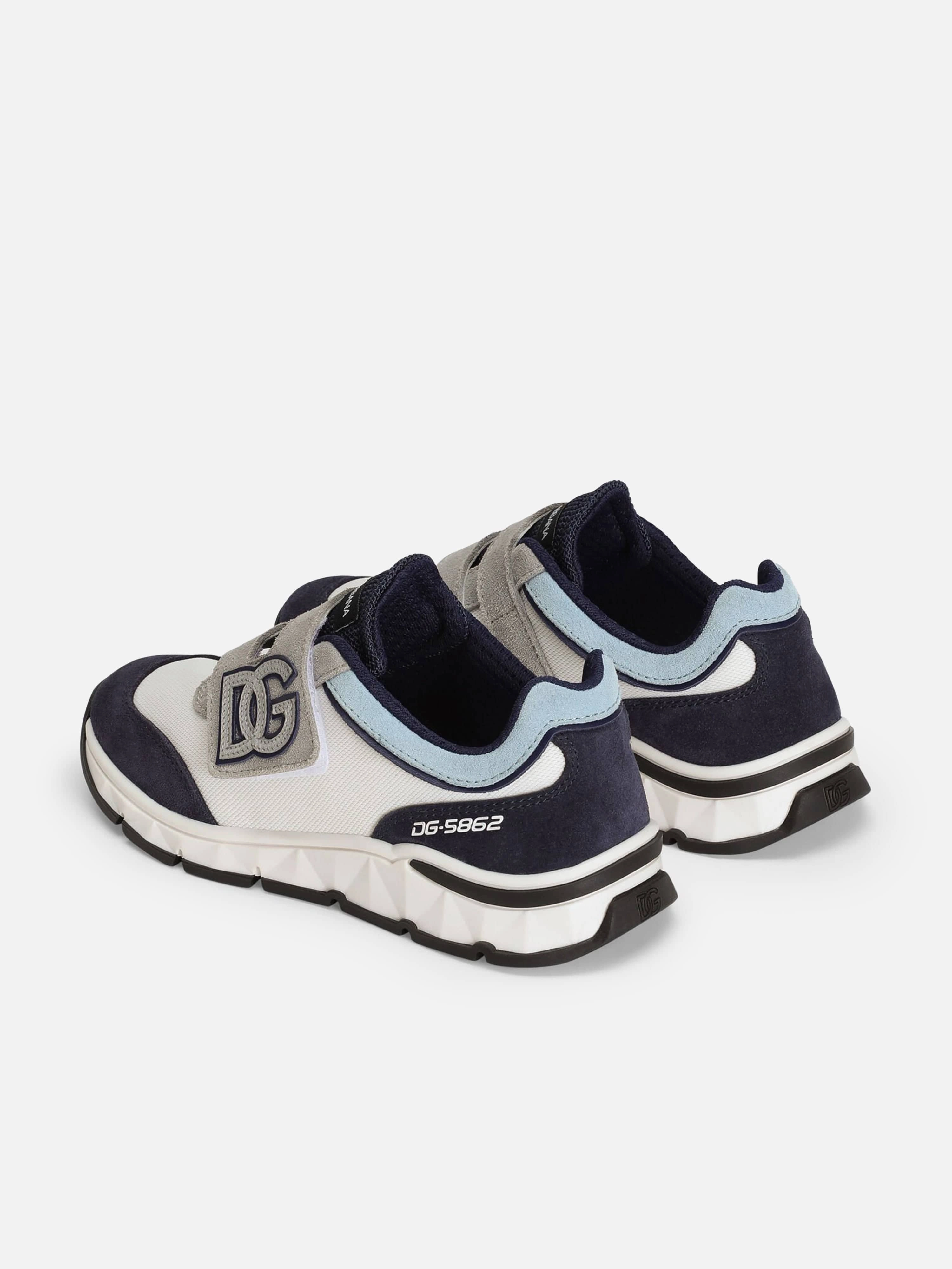 Utilitarian, For Every Occasion Boys Suede and Mesh Trainers in Multicolour