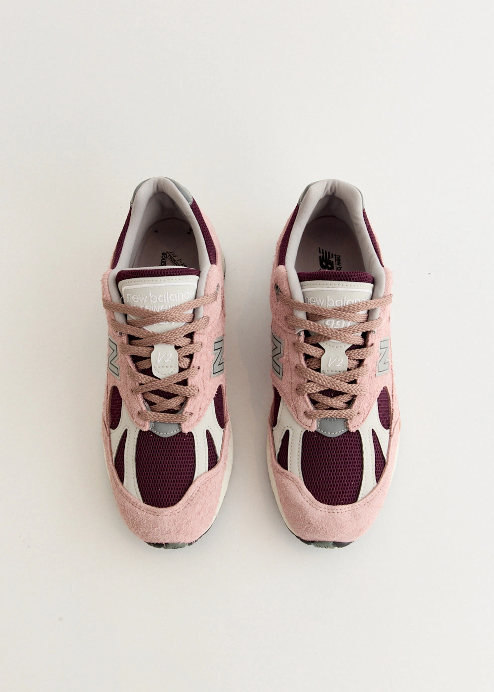 MADE in UK 991v2 'Deauville Mauve' Sneakers Quick-Dry Fabric