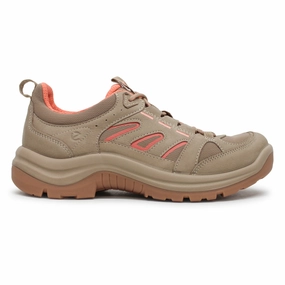 Minimalist Design In-Depth Satisfaction Ecco Offroad 822373 Leather Textile Women's Comfort Beige Trainers Reputable Choice