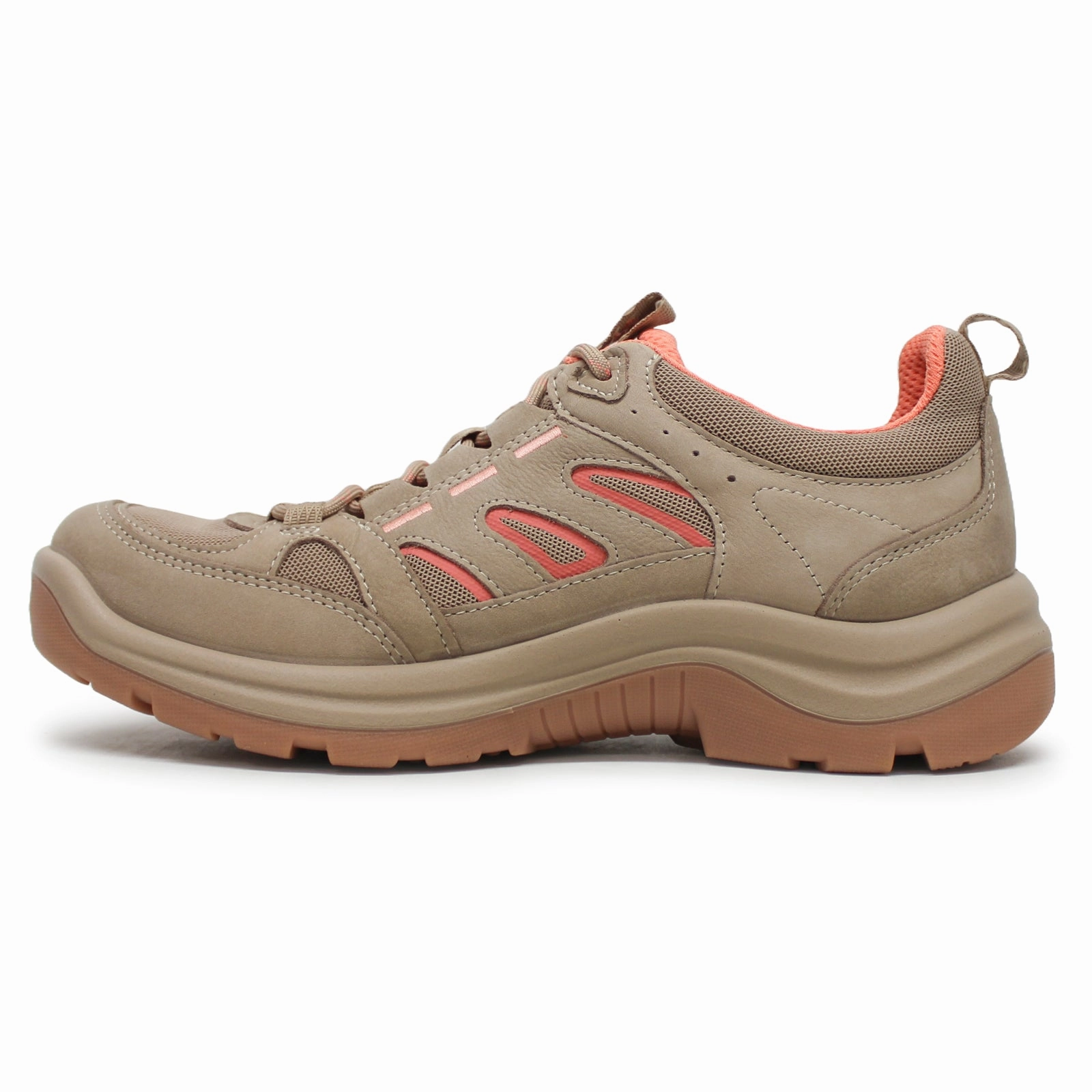 Key Holder, Collapsible Ecco Offroad 822373 Leather Textile Women's Comfort Beige Trainers