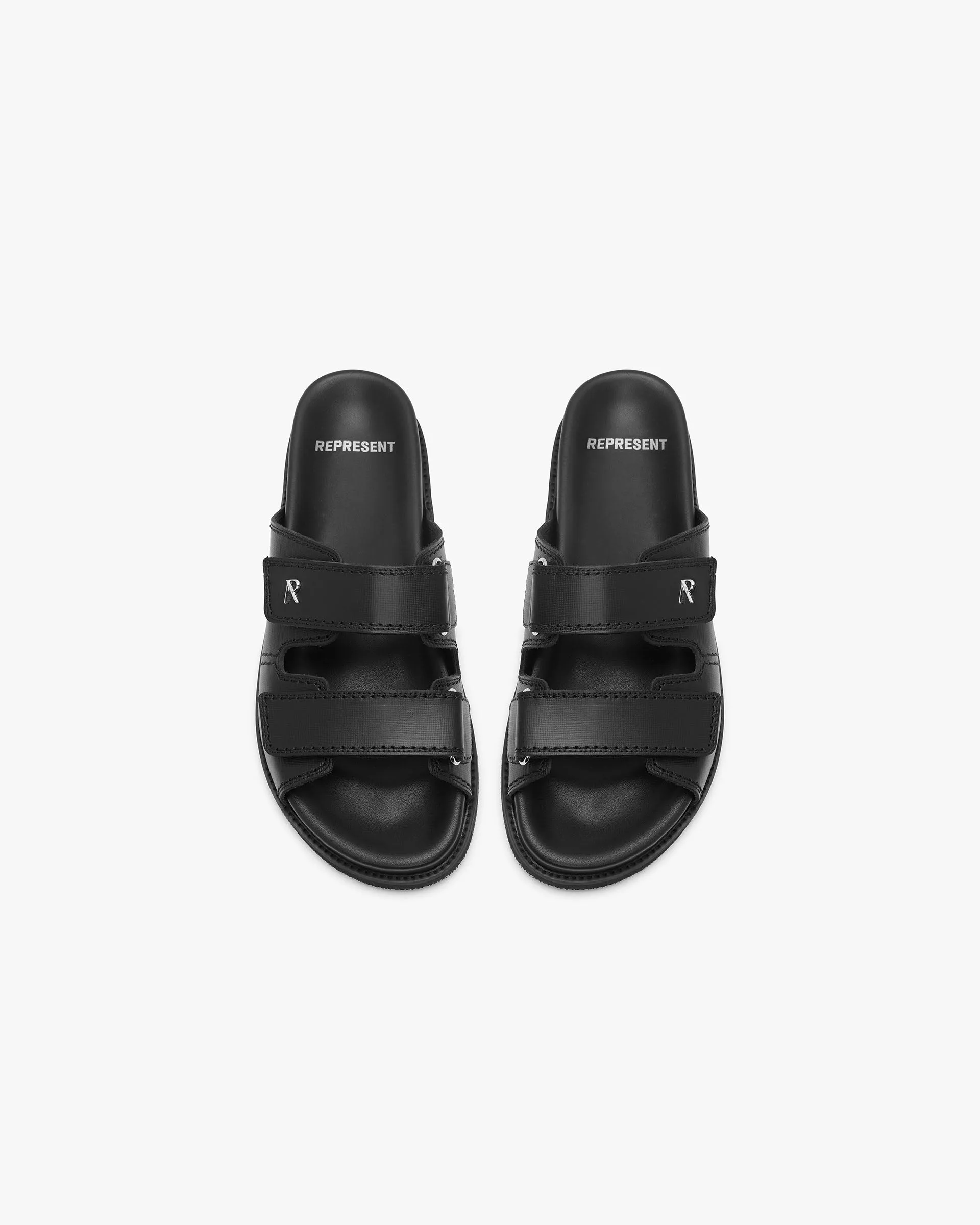 Initial Sandal - Black