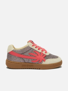 Innovative Function Girls Palm Beach University Glitter Trainers in Silver Water Bottle Pocket Discover New Arrivals, Limited Time Offer, Metallic Leather
