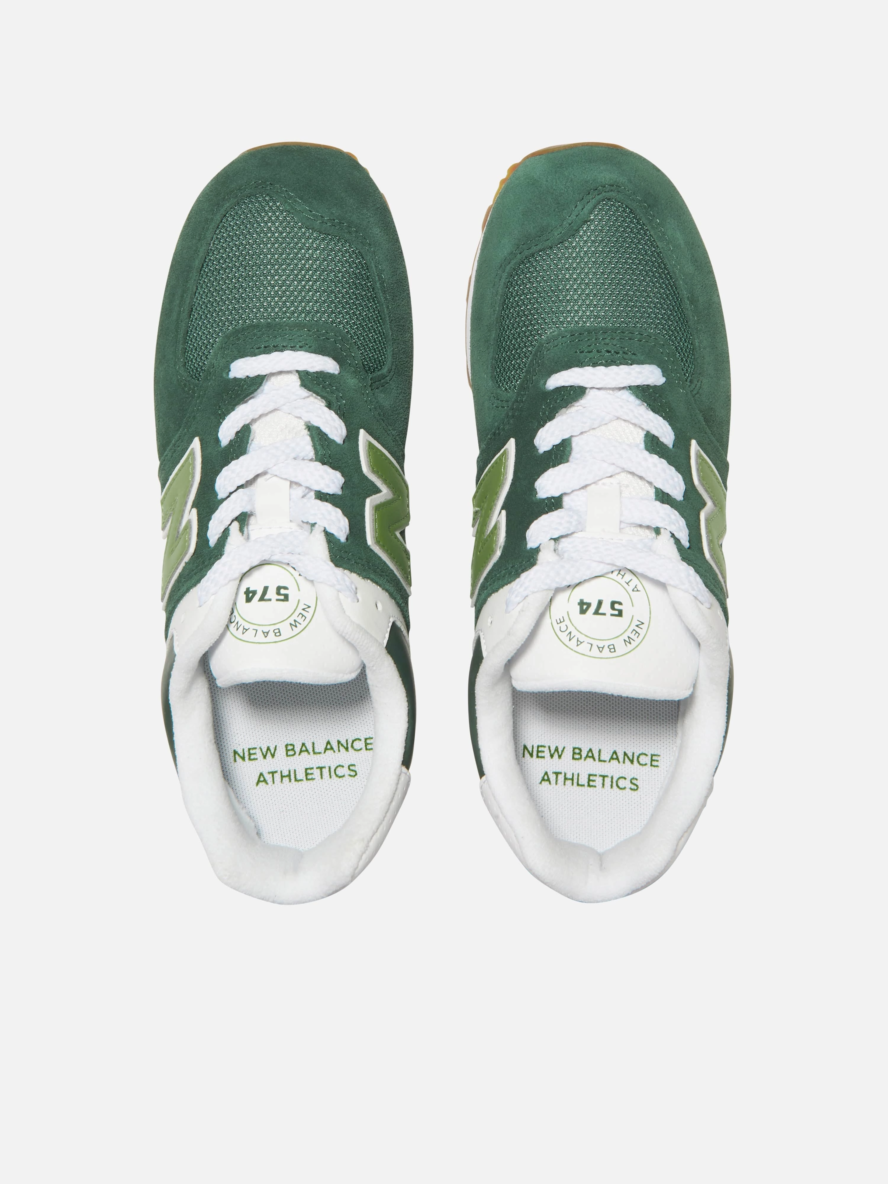 New Balance Kids 574 Logo Trainers in Green Built For The Long Haul, Synthetic, Raffia Woven Summer Bag