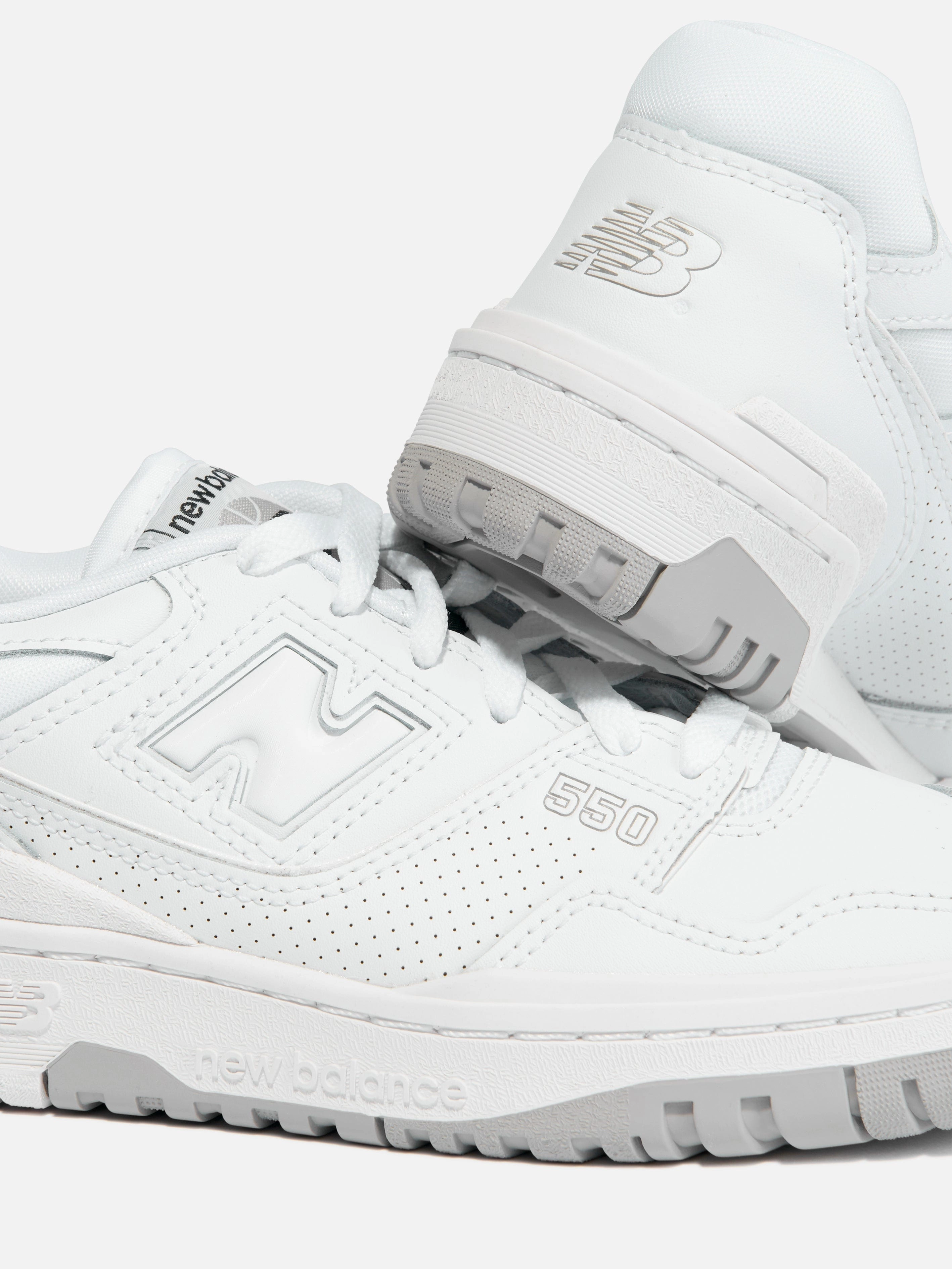 Synthetic New Balance Kids 550 Logo Trainers in White Organizer Insert