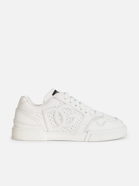 DonT Wait, Elevate, Navy Messenger Laptop Bag Instant savings Boys Leather DG Logo Trainers in White Todays Must-Grab