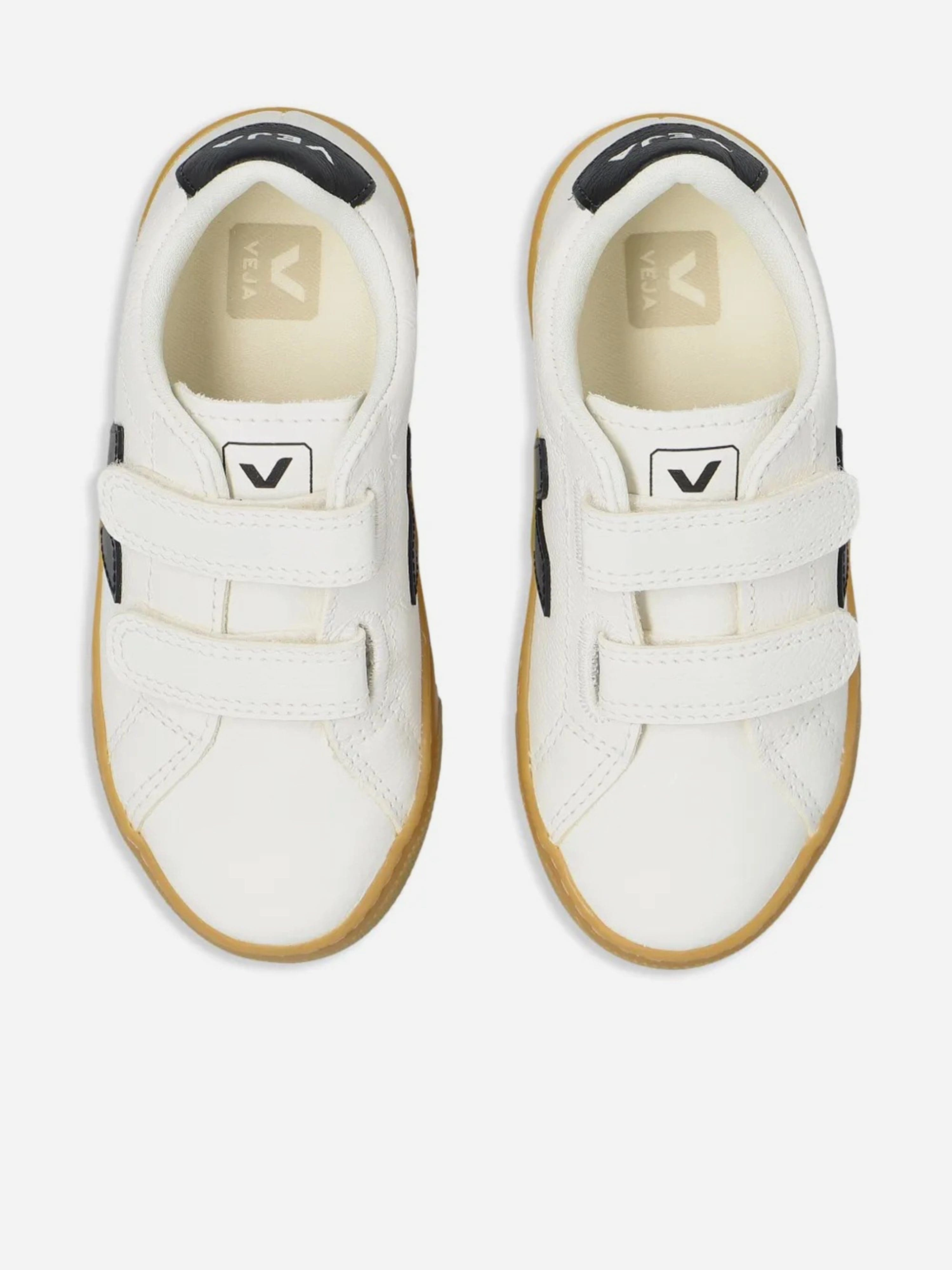 Join The Trend Veja Kids Chromefree Leather Small Esplar Traners in White Next-Level Gear