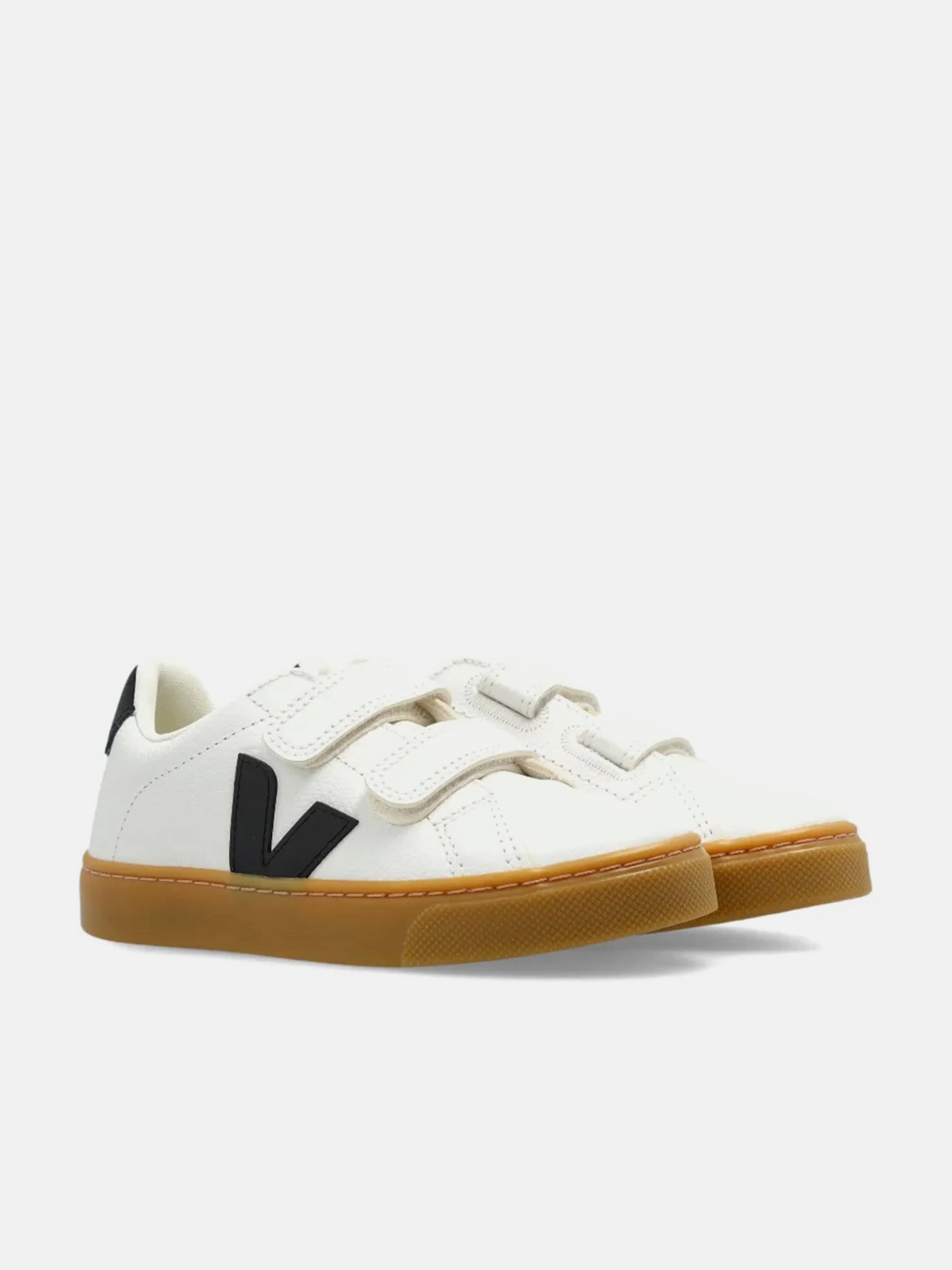 Built To Last Veja Kids Chromefree Leather Small Esplar Traners in White Ready For Anything