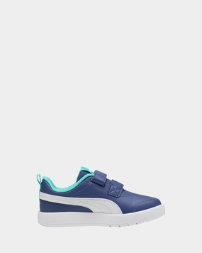 Vegan Leather, Sustainable Issue Solved Courtflex V3 V Ps B Dark Blue/White/Bright Blue Fast Installation
