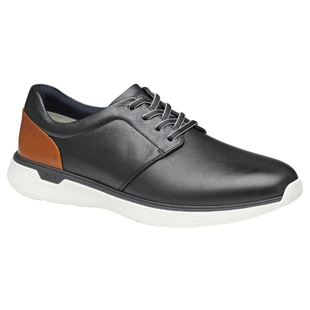 Johnston & Murphy XC4 Prentiss 2 Plain Toe Black Leather Shoe (Men's)