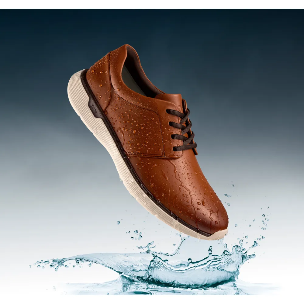 Johnston & Murphy XC4 Prentiss 2 Plain Toe Tan Leather Shoe (Men's)