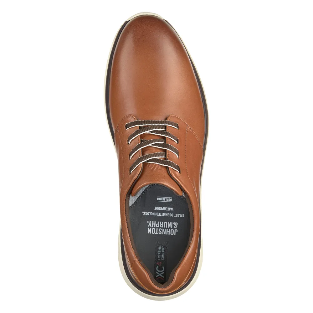 Johnston & Murphy XC4 Prentiss 2 Plain Toe Tan Leather Shoe (Men's)