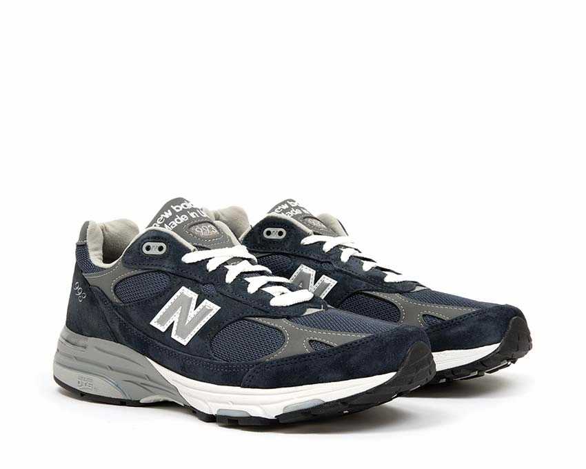 Felt, Drawstring Gym Bag With Shoe Pocket New Balance 993 Made In USA "Navy"