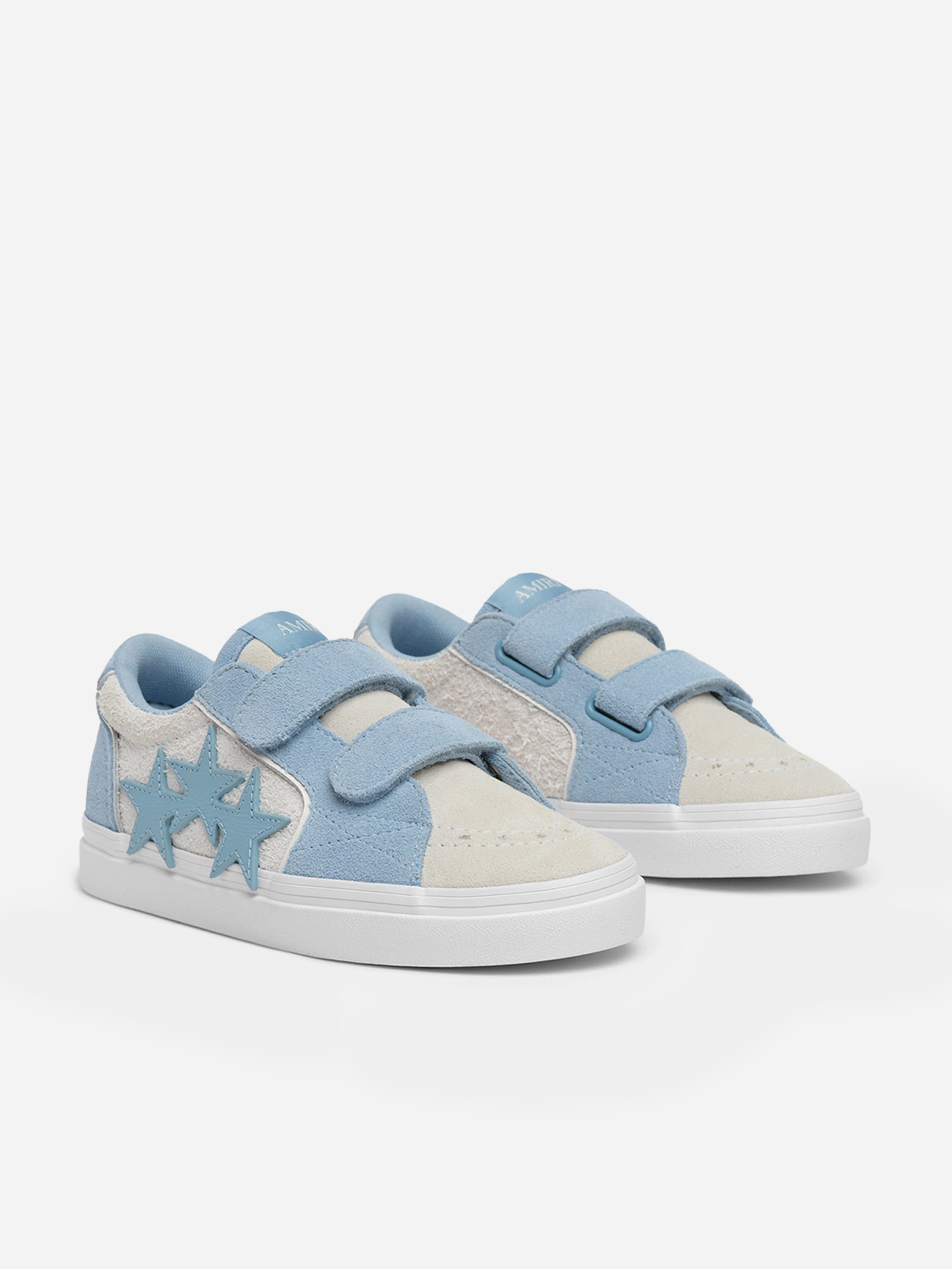 Amiri Kids Leather Sunset Skate Low Trainers in Blue Unlock The Offer, Patent Leather, Affordable Luxury