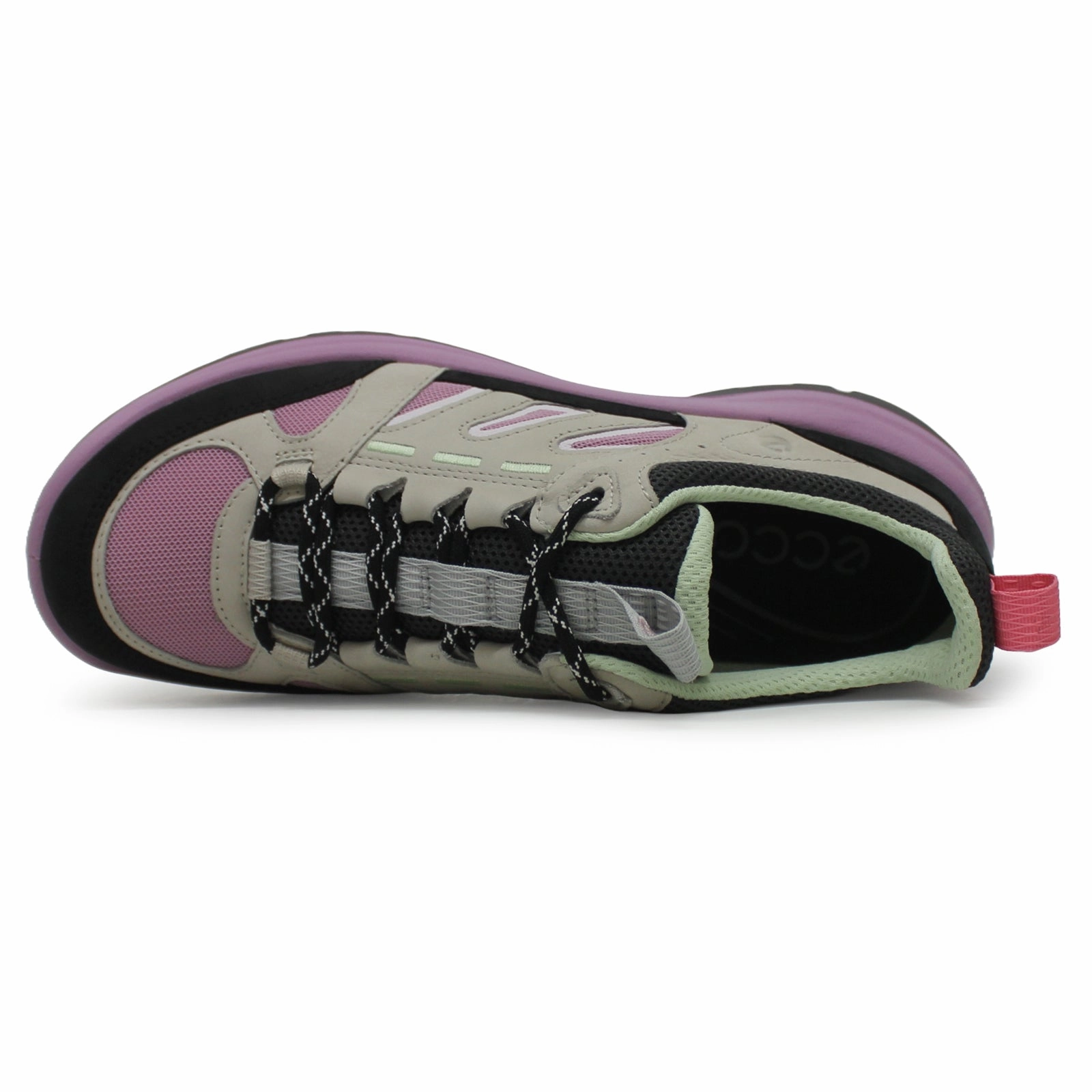 Ecco Offroad 822373 Leather Textile Women's Comfort Black Gravel Lavender Mist Trainers Built For Movement