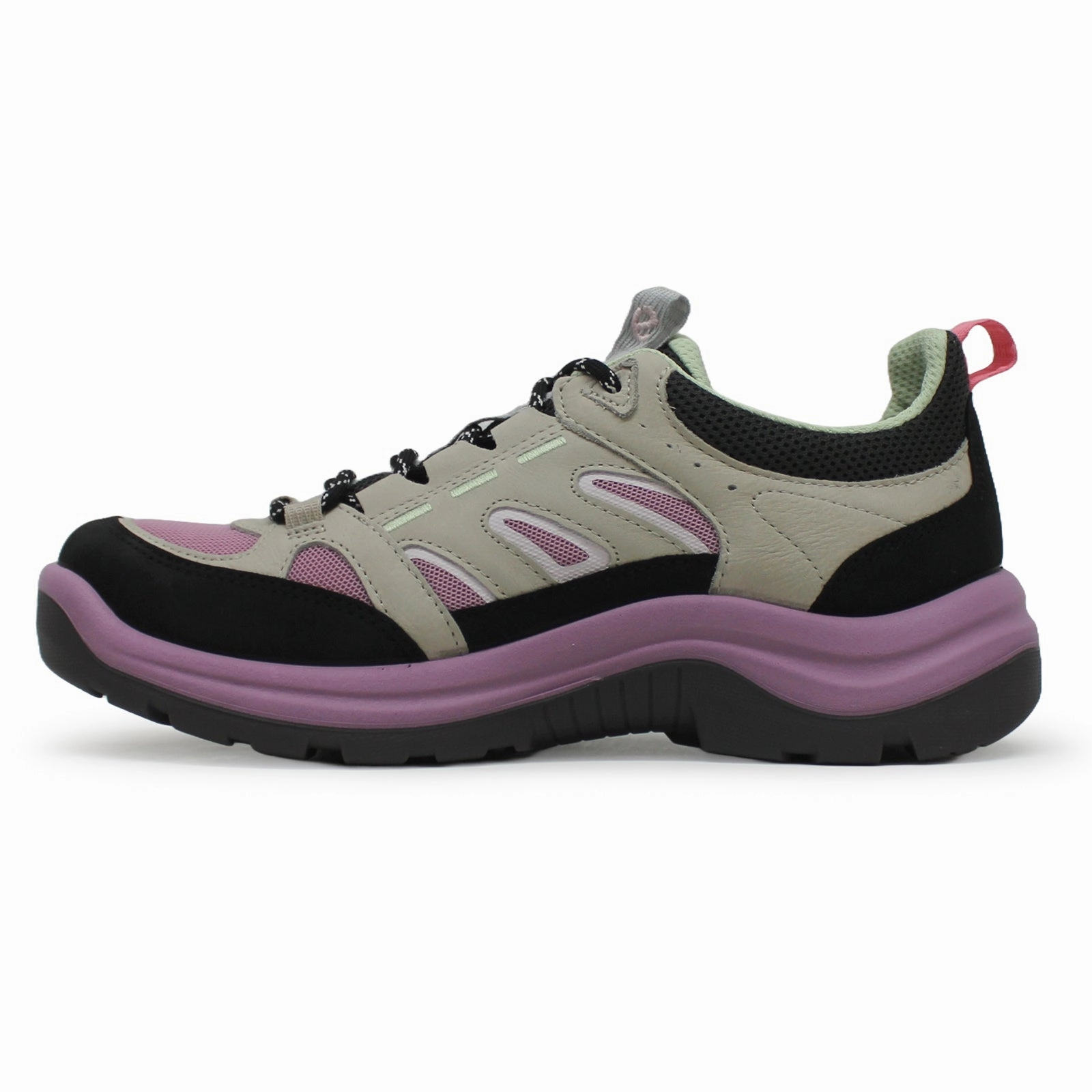 Versatile Functionality, Optimized For Daily Use, Your Best Companion Ecco Offroad 822373 Leather Textile Women's Comfort Black Gravel Lavender Mist Trainers