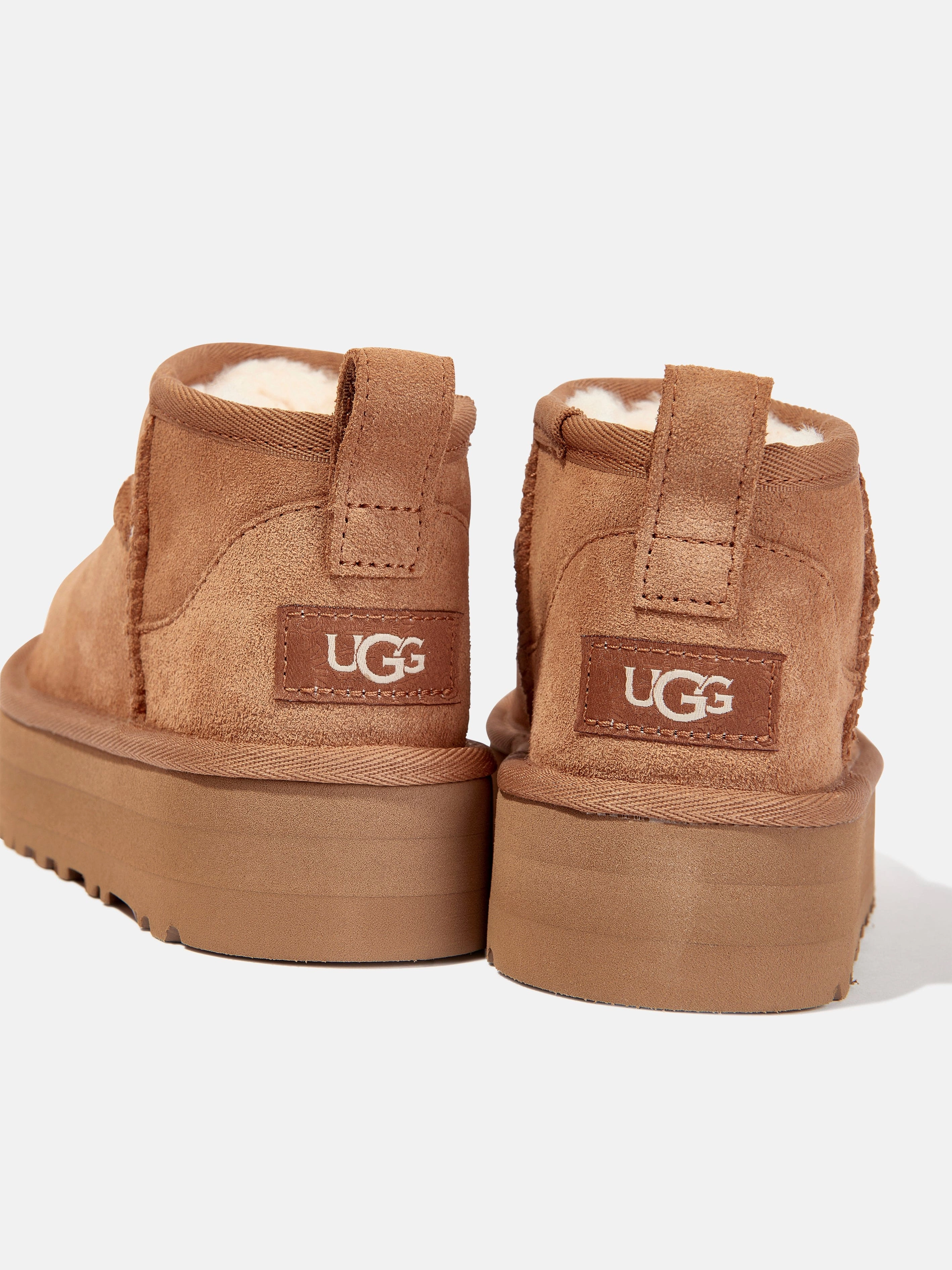 UGG Girls Classic Ultra Mini Platform Boots in Brown Ultra-Soft Texture, Bold In Every Way