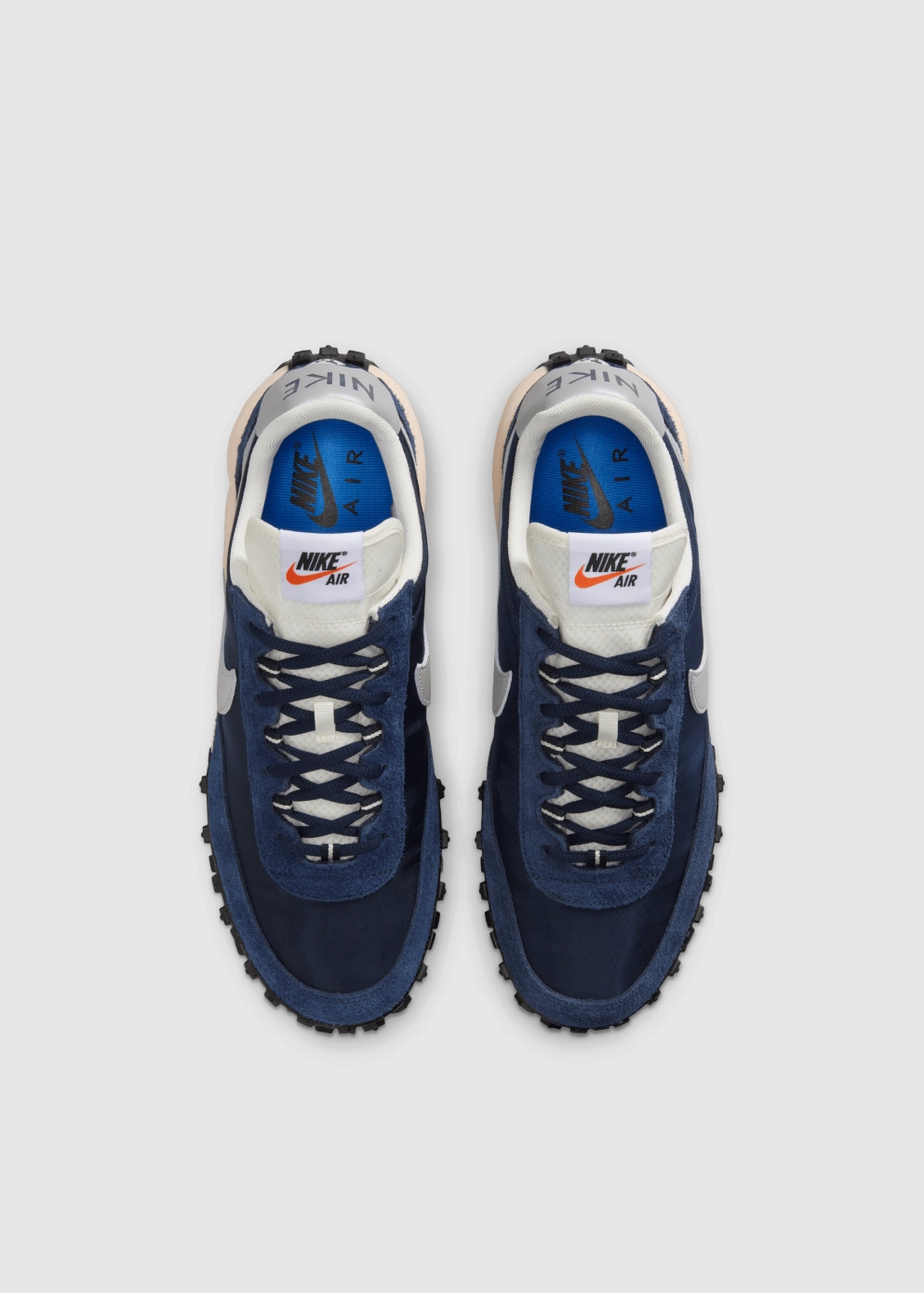 Teen Girl Mini Handbag, Polyester Air Max Waffle Racer 'Navy Silver' Sneakers