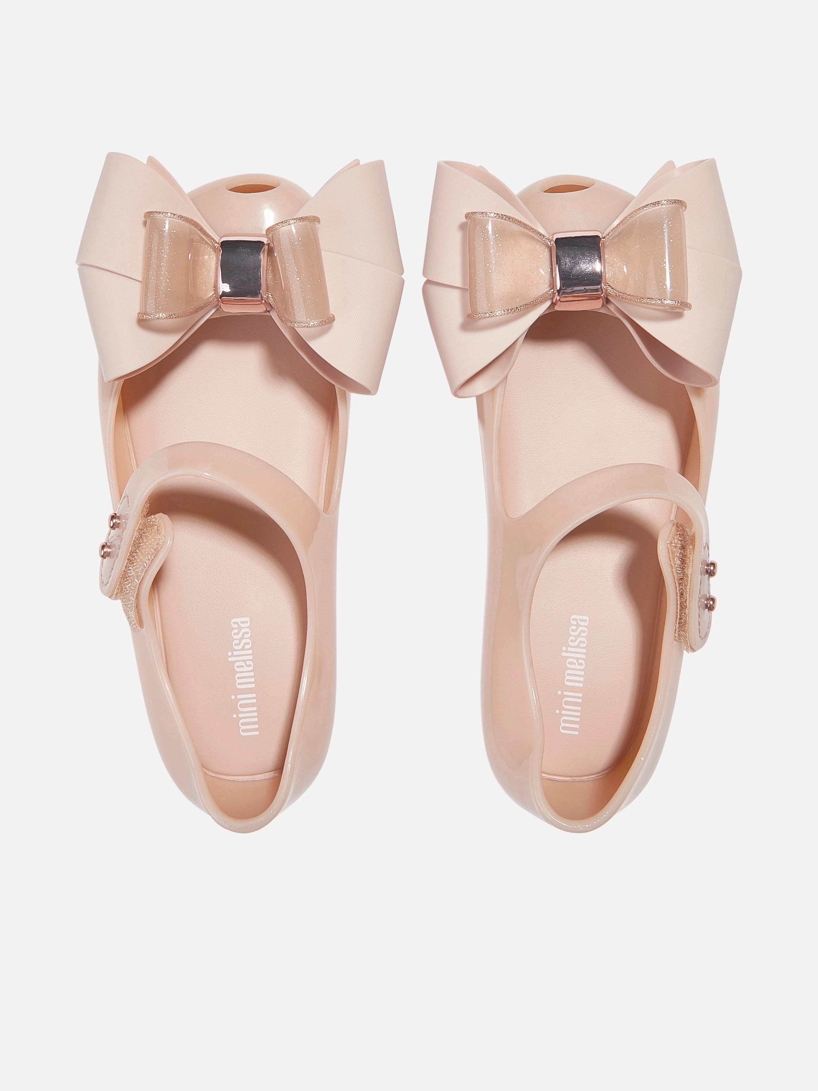 Mini Melissa Girls Mini Ultragirl Fab Bow Ballerinas in Pink Space-Saving, Crossbody Purse With Rfid Blocking, Be The First To Own