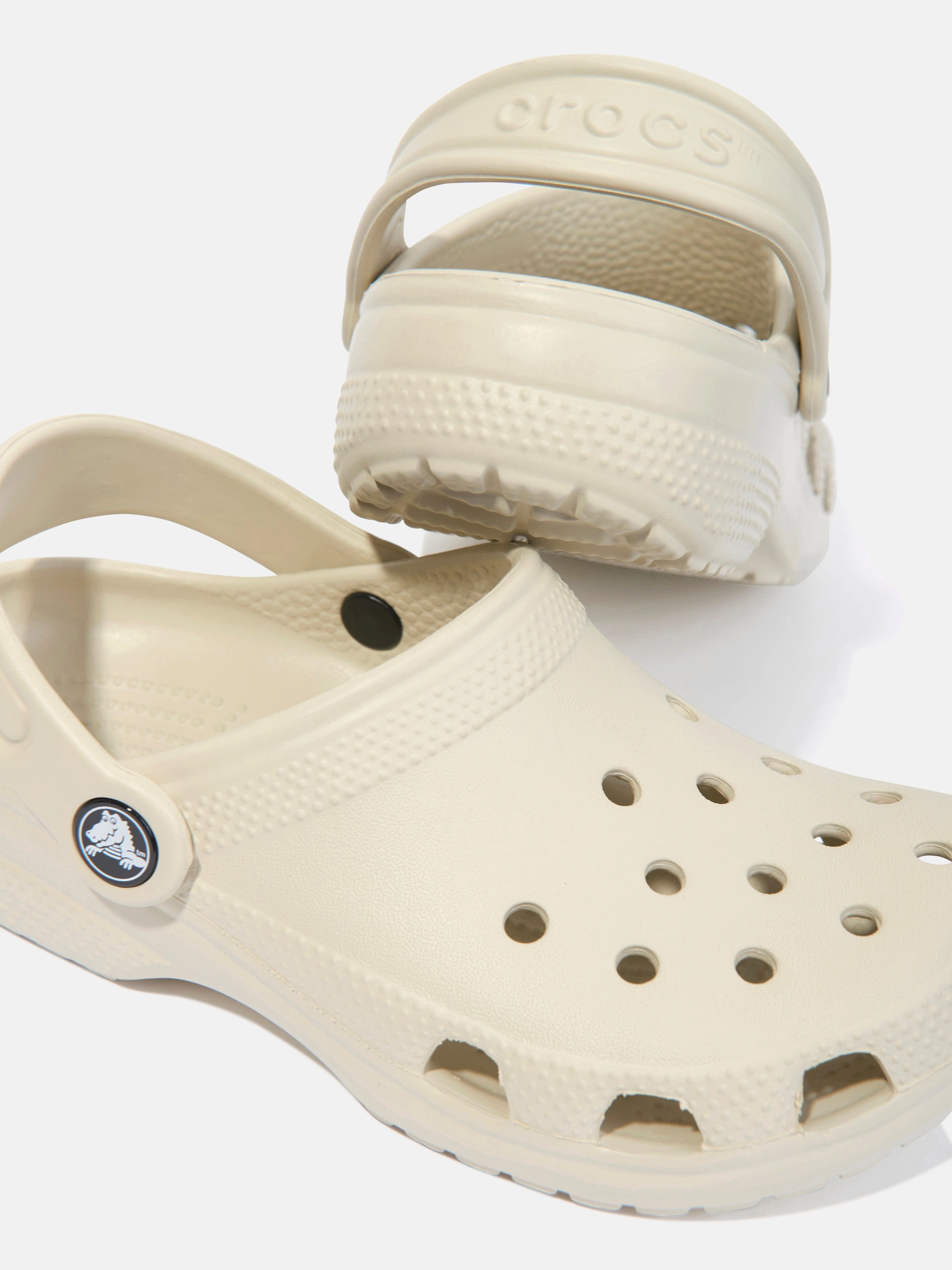 Cotton, Handbag With Multiple Pockets, Detachable Strap Crocs Kids Classic Clog in Beige