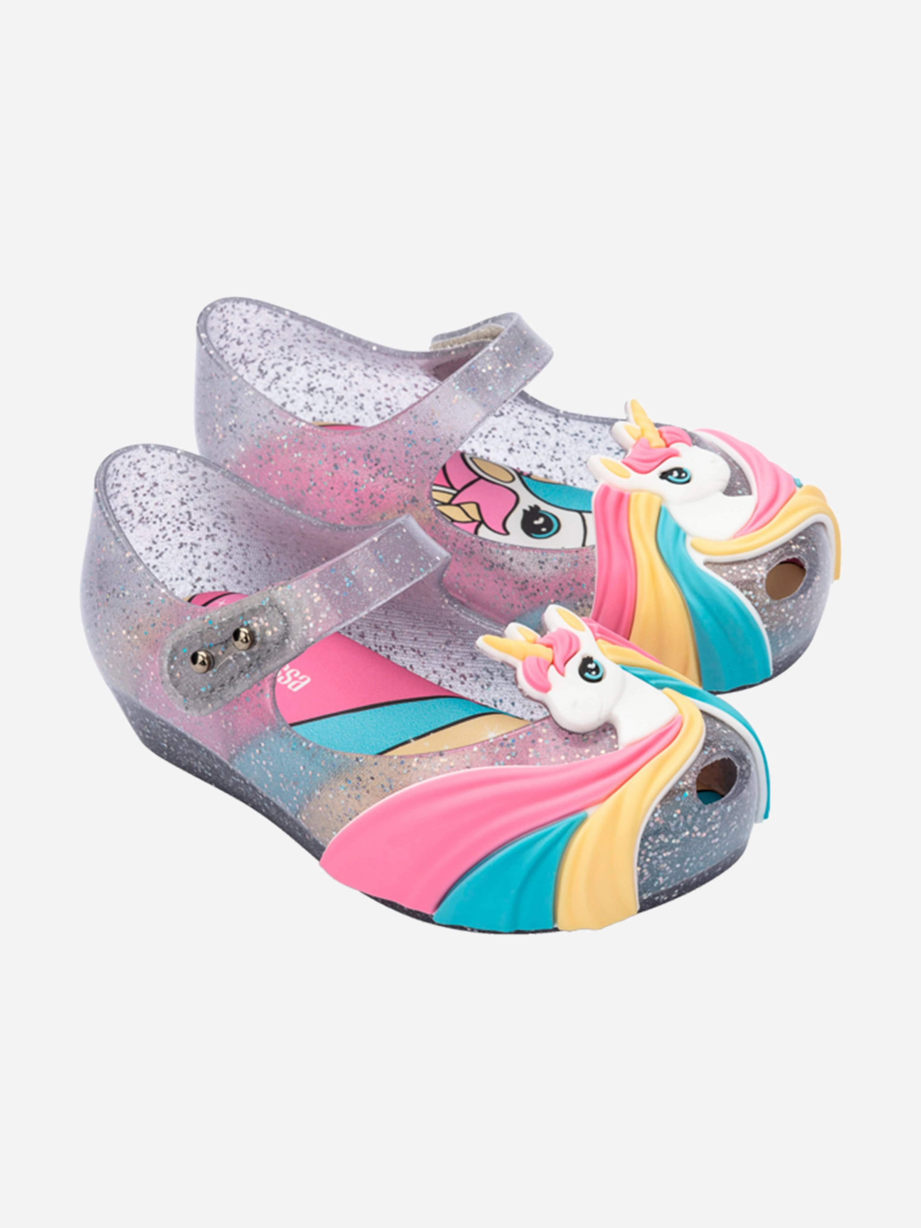 Synthetic Girls Unicorn Ballerinas in Multicolour Perfect For Daily Use