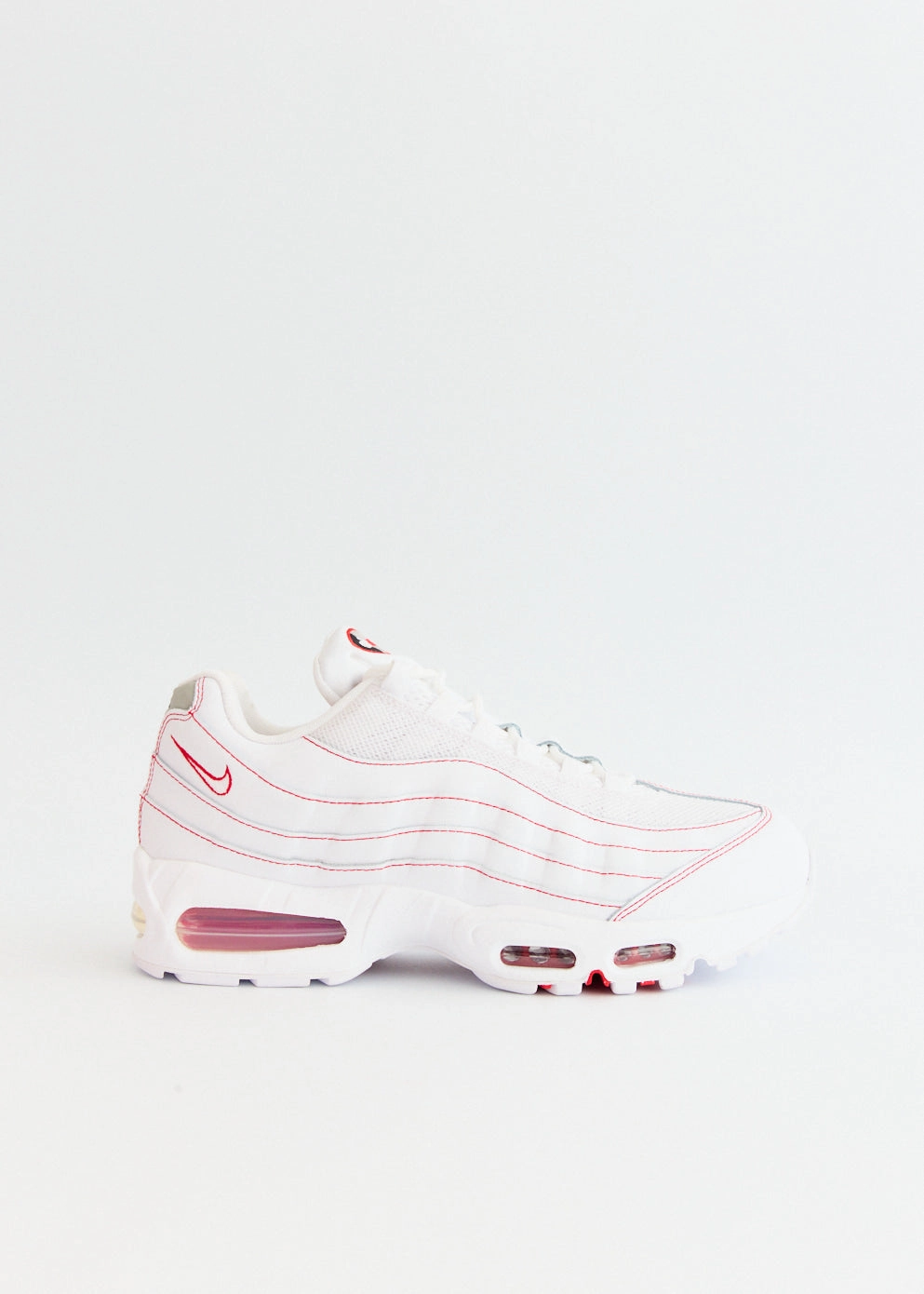 Tailored Fit Limited-time great deal Air Max 95 OG 'White University Red' Sneakers Express delivery discount