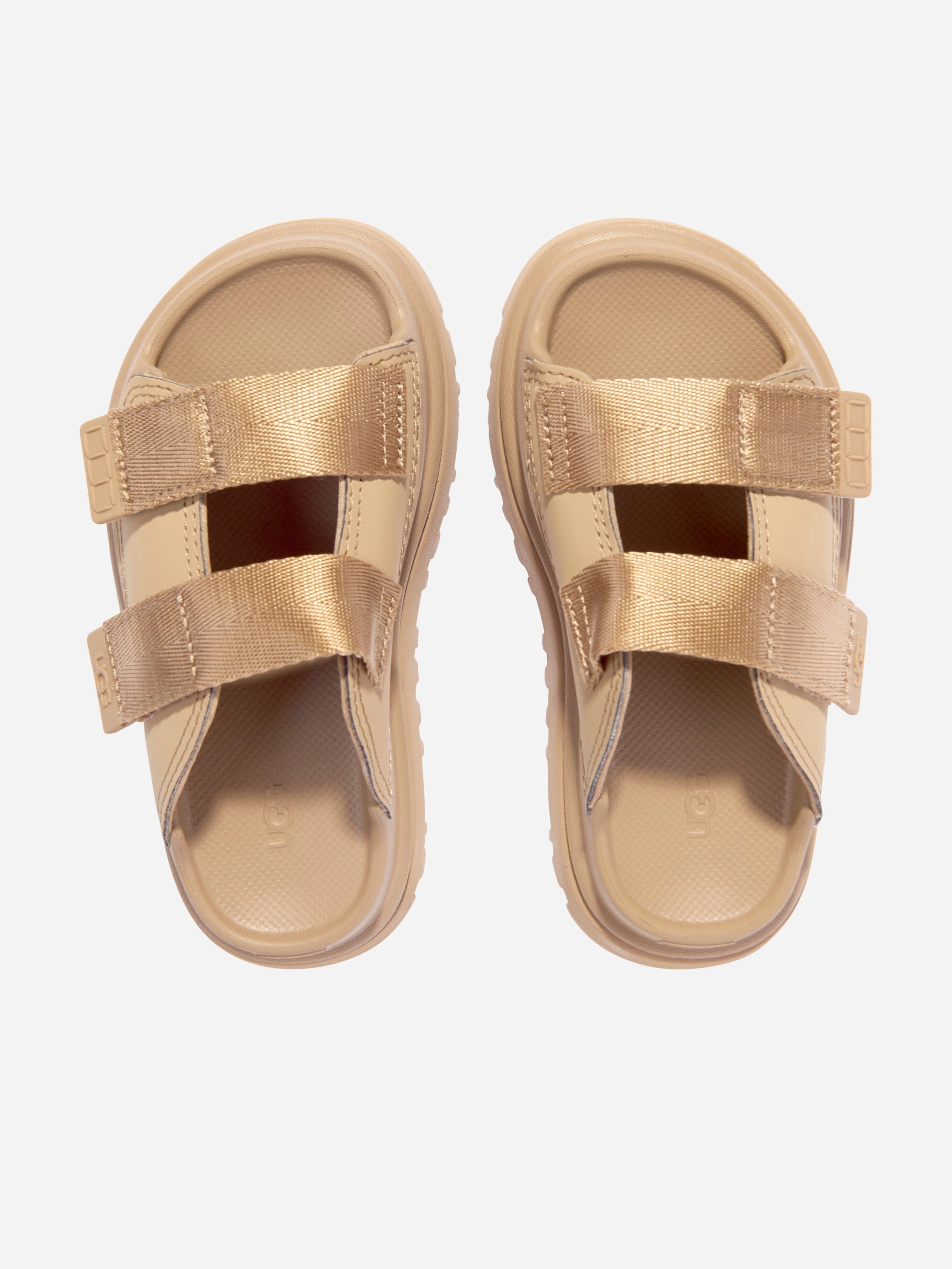 Bold Choice, Great Price Girls GoldenGlow Slide in Brown