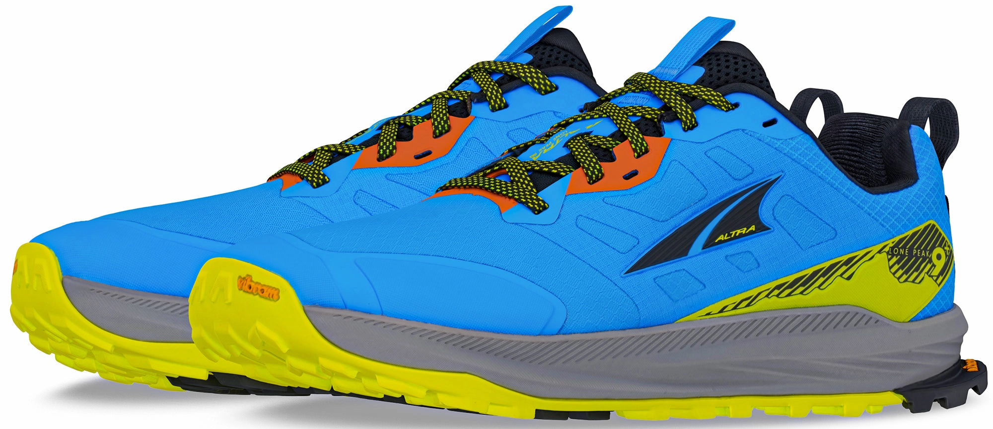 Fold-Over Flap Altra Lone Peak 9  Mens Trail Running Shoes - Blue