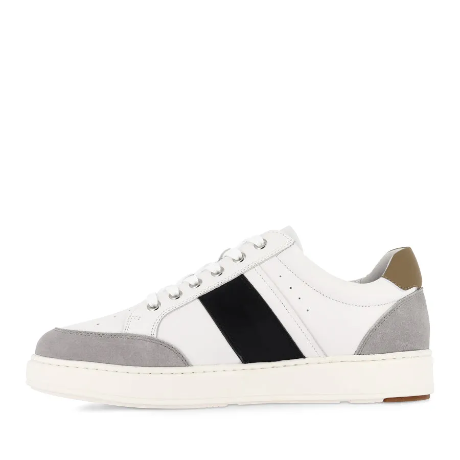 LINCOLN - WHITE/BLACK  LEATHER