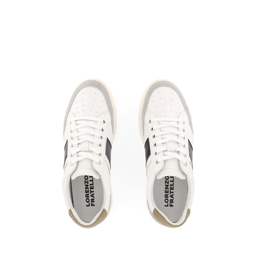 LINCOLN - WHITE/BLACK  LEATHER