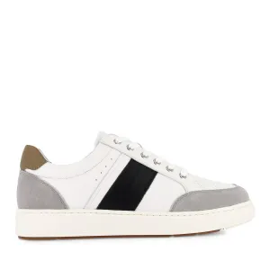 LINCOLN - WHITE/BLACK  LEATHER