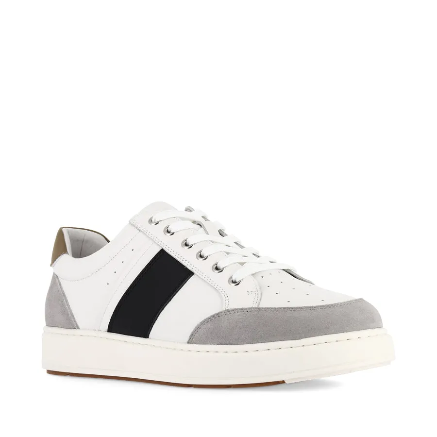 LINCOLN - WHITE/BLACK  LEATHER