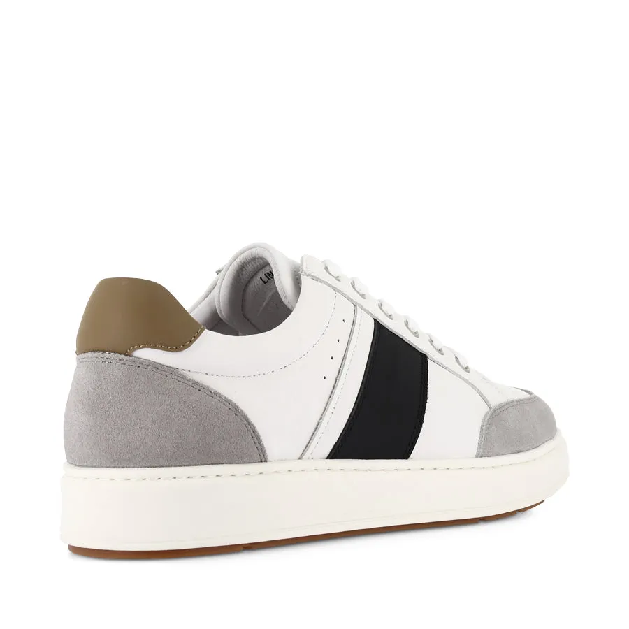 LINCOLN - WHITE/BLACK  LEATHER