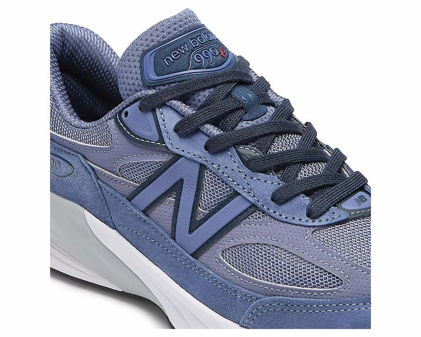 Secure Pocket New Balance 990v6 Made in USA "Purple Navy" Casual