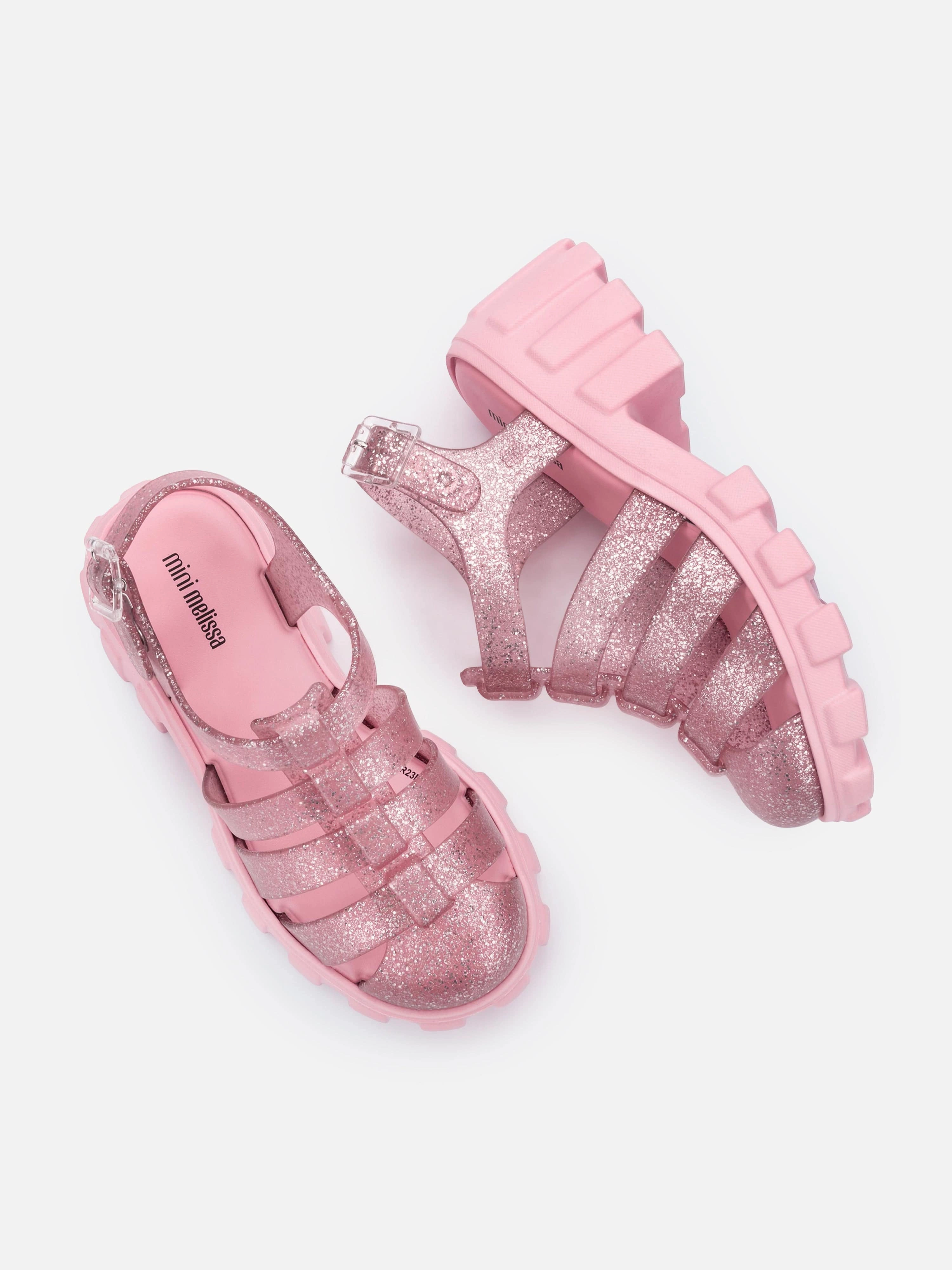 Shockproof Protection, High-End Evening Clutch Purse, Unmatched Performance Mini Melissa Girls Megan Sandals in Pink