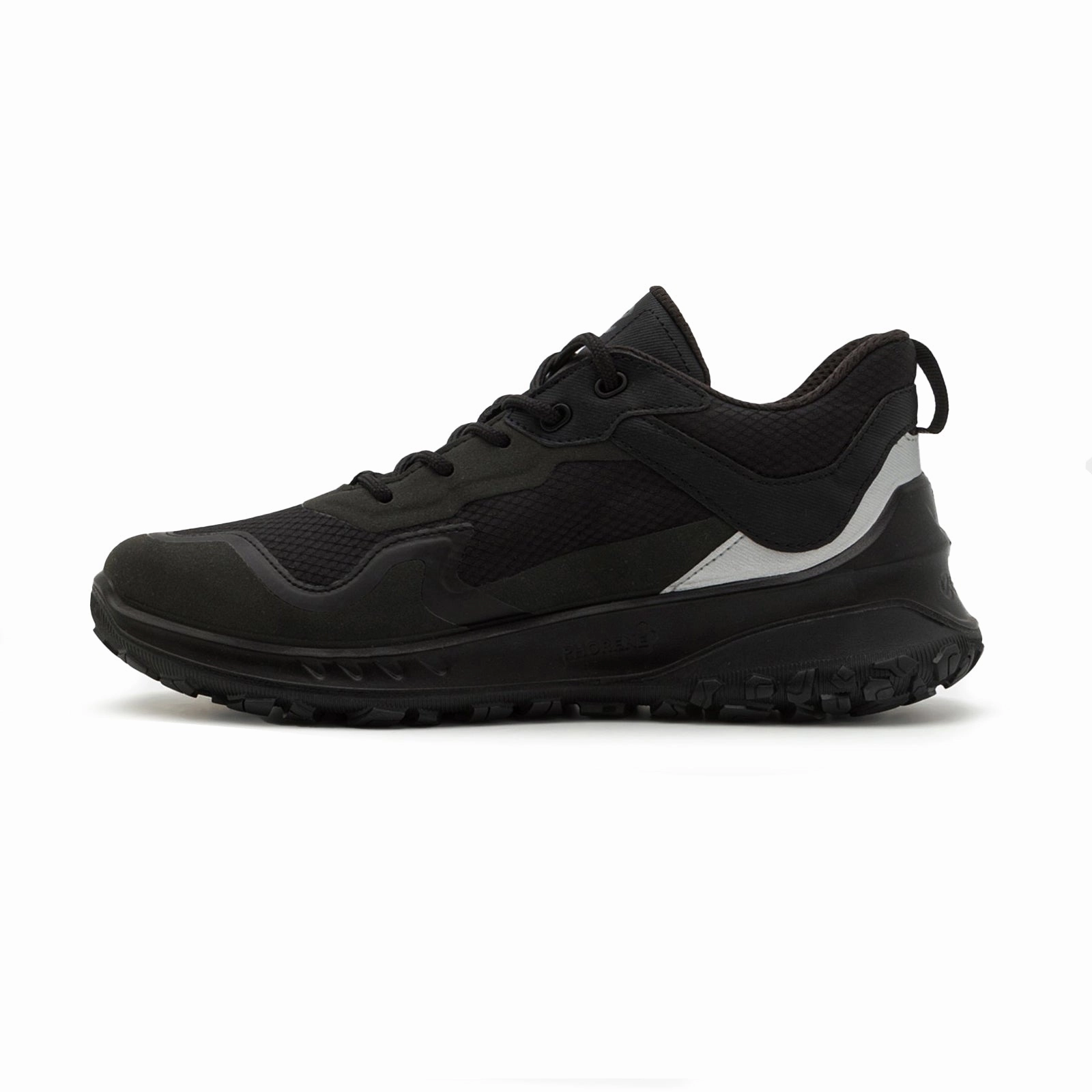 Adaptable For Any Setting Ecco ULT-TRN Synthetic Textile Women's Outdoor Black Black Silver Metallic Trainers