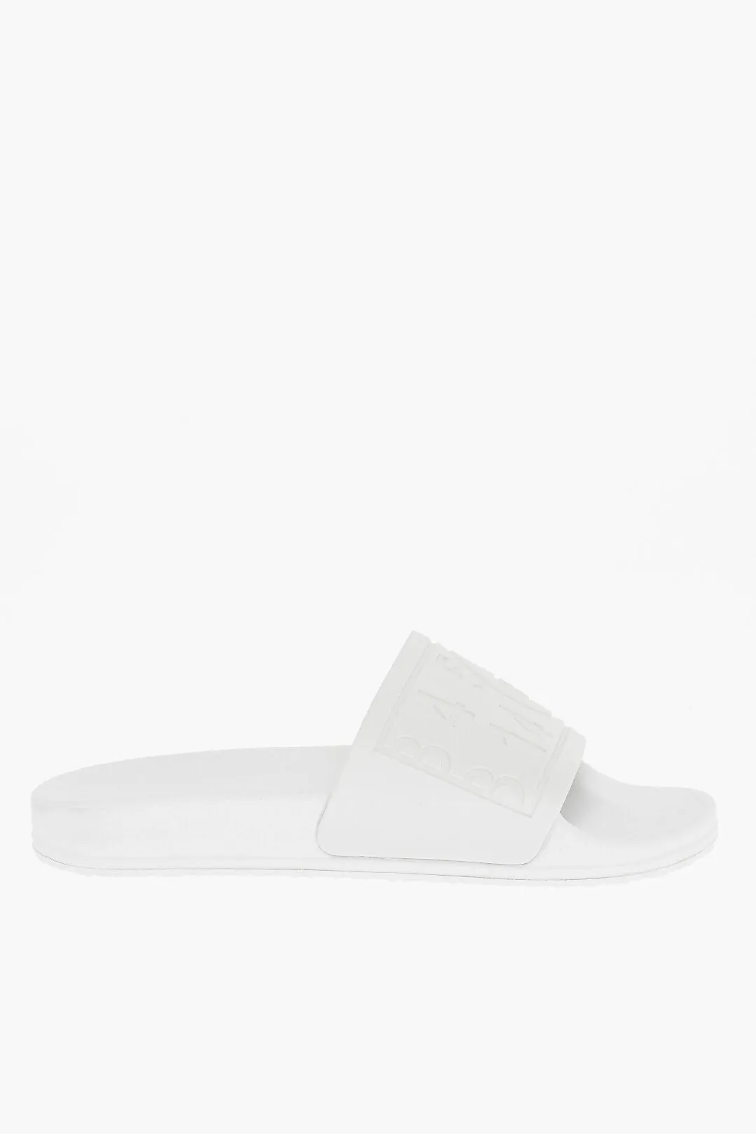 Maison Margiela Mm6 Solid Color Slides With Embossed Logo
